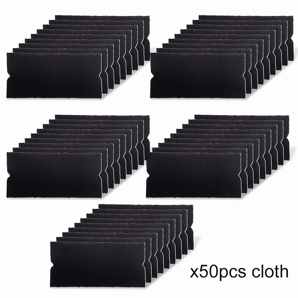 Ehdis 20/50/100Pcs Vilt Doek Voor 10Cm Zuigmond Carbon Fiber Vinyl Auto Wrap Geen scratch Schraper Window Tint Wikkelen Gereedschappen: 50pcs cloth