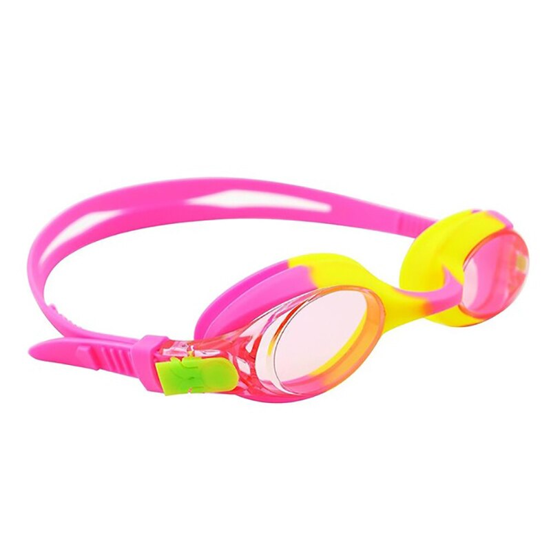 Gafas de natación para niños, gafas para la piscina para niños, marco de silicona transparente, correa ajustable HD, resistente al agua, Anti-Niebla, 6 colores