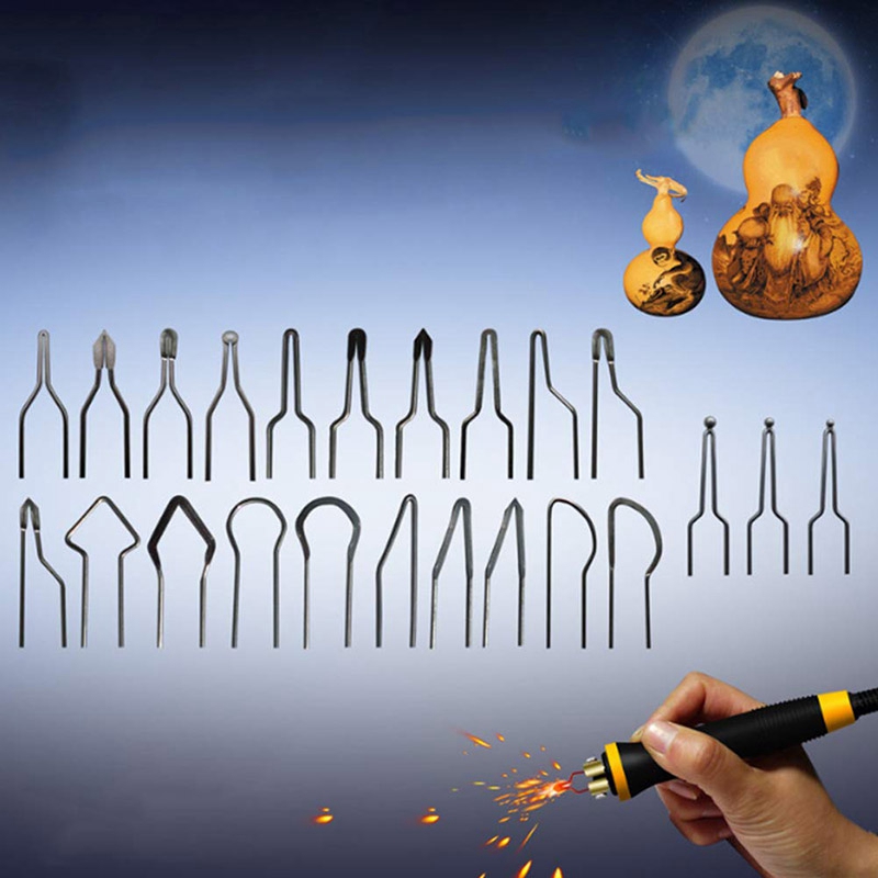 TTLIFE Kit Pyrogravure Bois, 60W Machine à Pyrogravure avec 2 Stylos Pyrographiques 23 Têtes de Stylo LED Température Réglable - Beaux-Arts et Loisirs créatifs