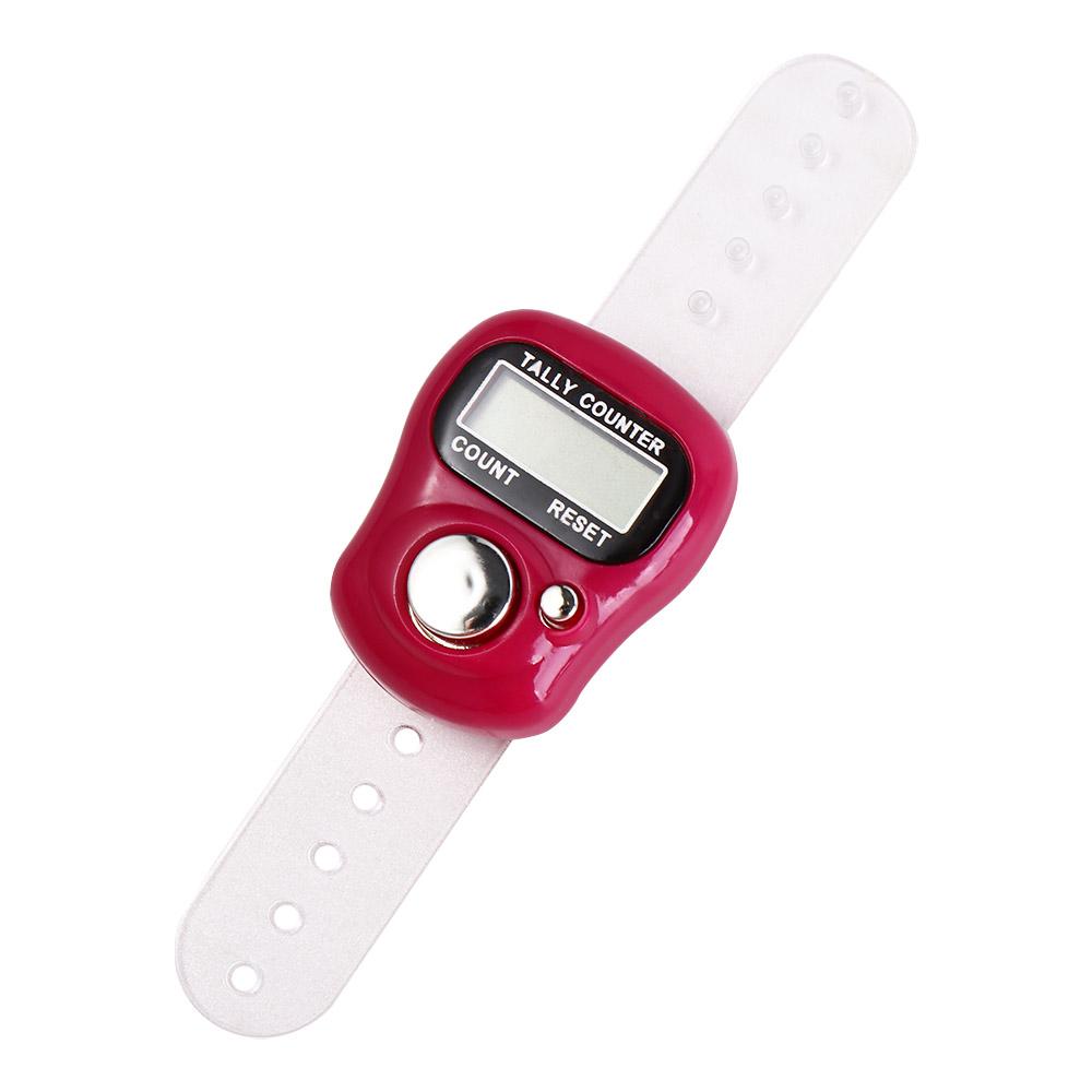 ClUNICEF-Mini compteur de pointage de bague de doigt, compteur de coups tenu dans la main électronique, outil de pointage de compteur de nucléocompteur numérique ogo: Lavande
