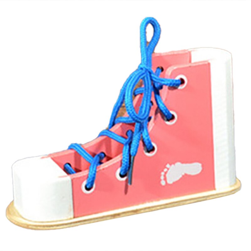 Tie Schoenveters Threading Kid Handwerk Educatief Houten Speelgoed Hout Voor 3 4 6 10 Jaar Oude Jongen Meisje