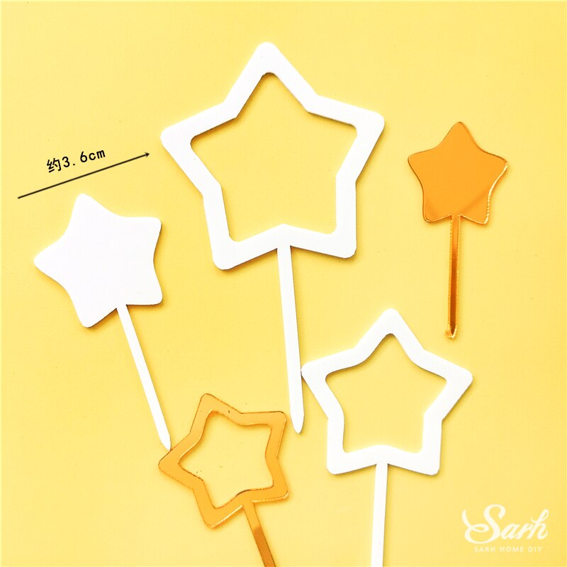 Moon Bow Tie Bear Cake Topper Pink White Crown Bear Decorations Happy Birthday Party for Wedding Baking Supplies Kid Love