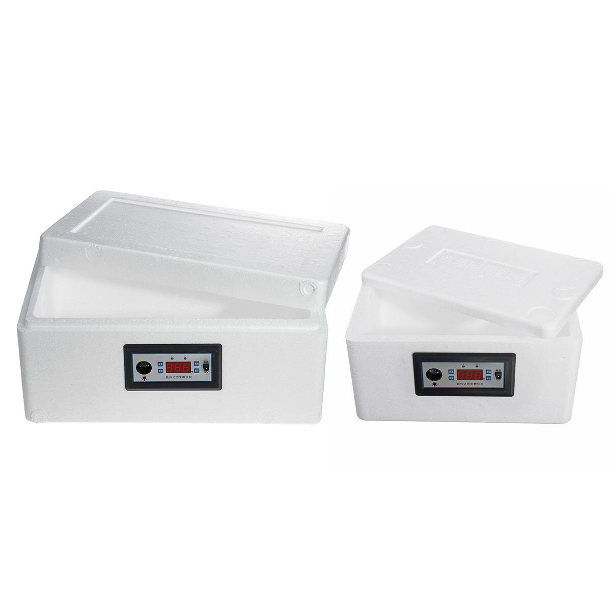 22/42 Eggs Incubation Box Digital Incubator Automatic Suitable for Hatching Snake Lizards Reptile Breeding Box with LED Lighting