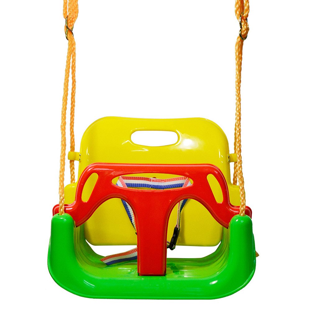 3 in 1 multifunktionelt baby-svingkurv udendørs hængende legetøj til barn: Grøn