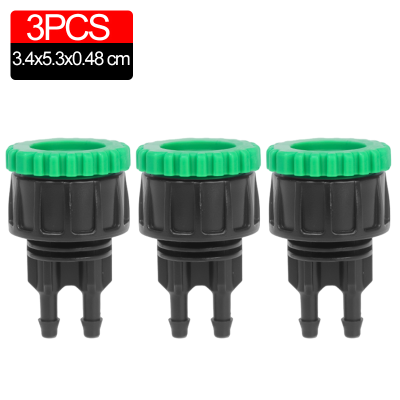 5/1pc kranadaptere 2 -veis splittere dryppvanningsslangekobling til gårdsbruk hagevanning vanningstilbehør plante blomsterbed: måke