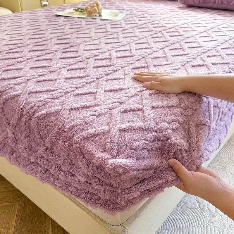 1 lenzuolo in flanella per letto matrimoniale, caldo per l'inverno, in pile corallo soffice, lenzuolo con angoli per divano letto e letto matrimoniale: Blu