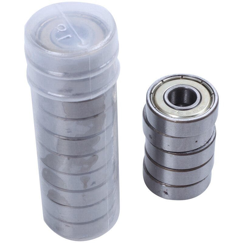 15Pcs 608ZZ Dubbele Afgeschermde Lagers Skateboard Lagers Scooter Lagers, Dubbel Afgeschermd, Zilver