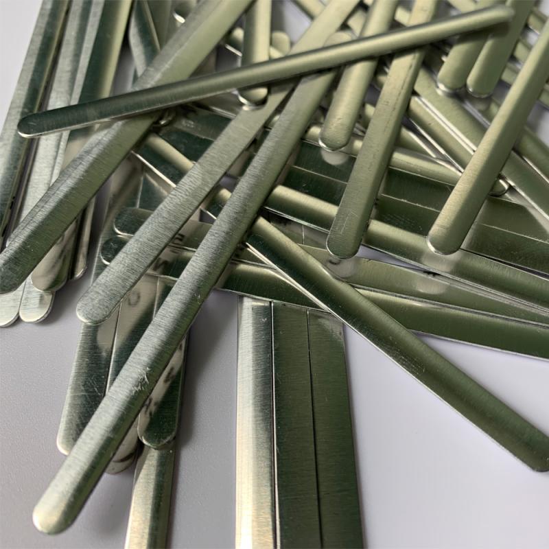 100/200 stk flat aluminiumstråd aluminium nesebro stripe gjør-det-selv-tilbehør håndverk å lage metallstrimmel dobbeltsidig tape syverktøy