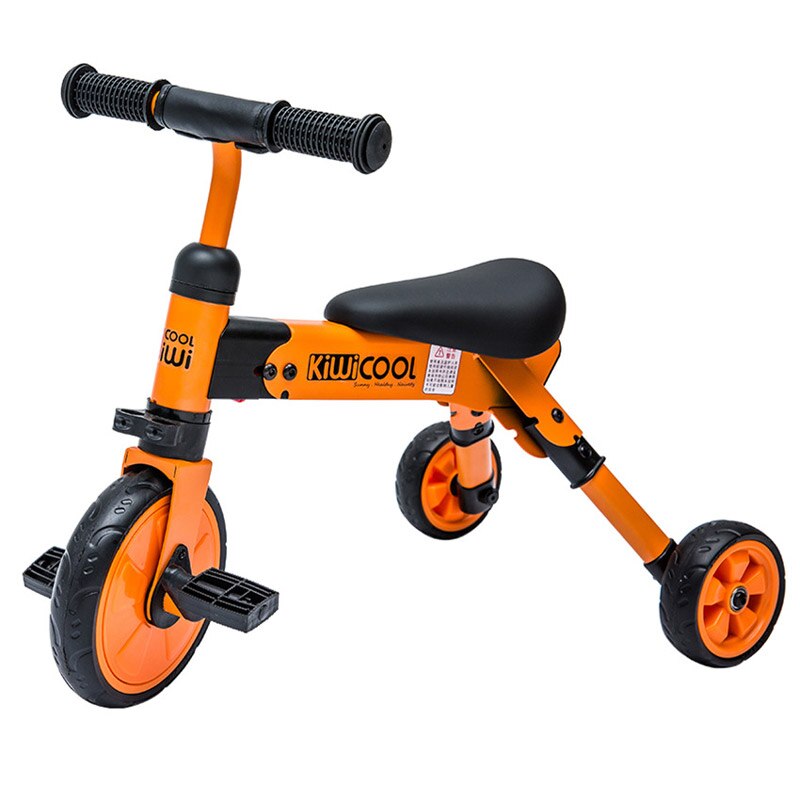 Kiwicool Peuters Gratis-Installatie Driewieler Draagbare Scooter Opvouwbare Fiets Muti-Functie Bike Voor 90-110Cm Baby kids