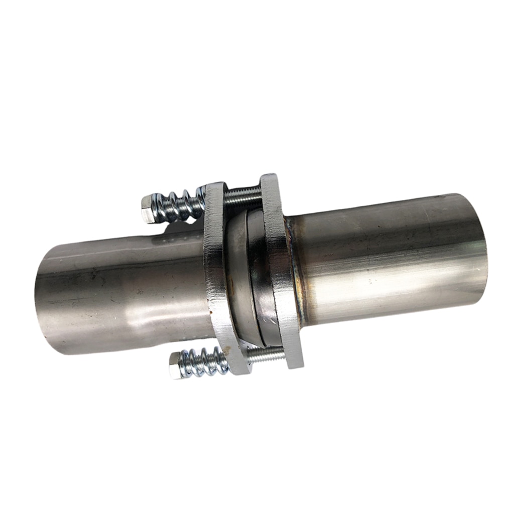 2.5" OD ID StainlessSteel Exhaust Spherical Joint Spring Bolt Flange 2 Bolts