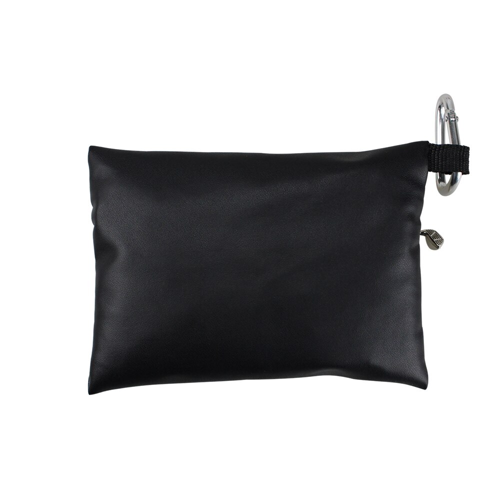 KOFULL-bolsa pequeña portátil de bolsillo para pelotas de Golf, bolsa de cuero PU con 5 piezas de Tees de madera, accesorios