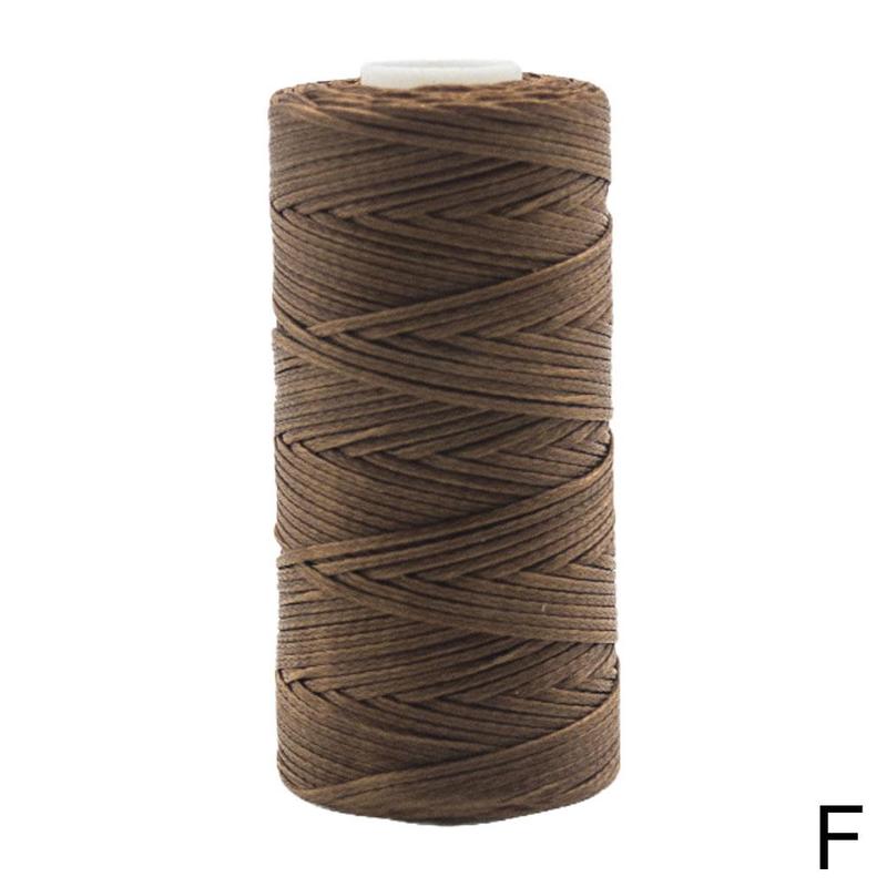 260M Multi Farbe Wachs Faden Single Filament Polyester Hand Stricken Schnur Gurt Kette Seil Korn Nähen Handwerk Pro Leder C J1E5: F