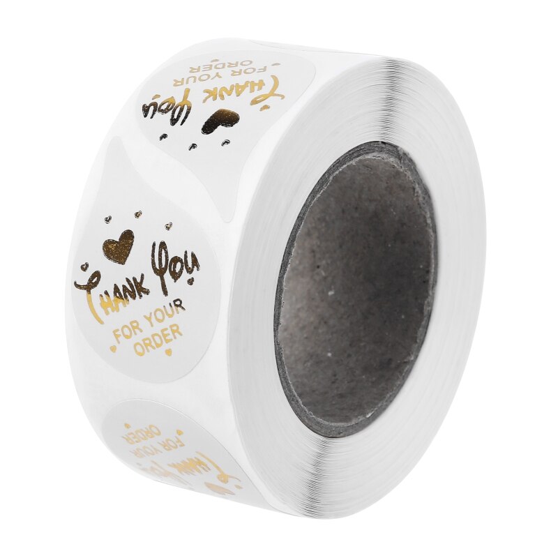 500pcs Thank You for supporting My Small Business Sticker Heart Seal Label R9JC: 4 / S