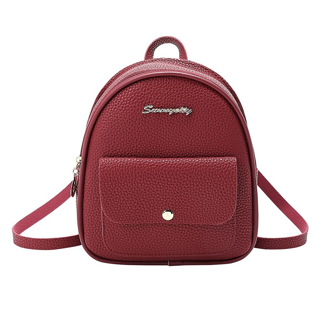 Mini Backpack Women Shoulder Bag For Teenage Girls Kids Letter Purse Mobile Phone Bag School Backpack Bolso Mujer #x