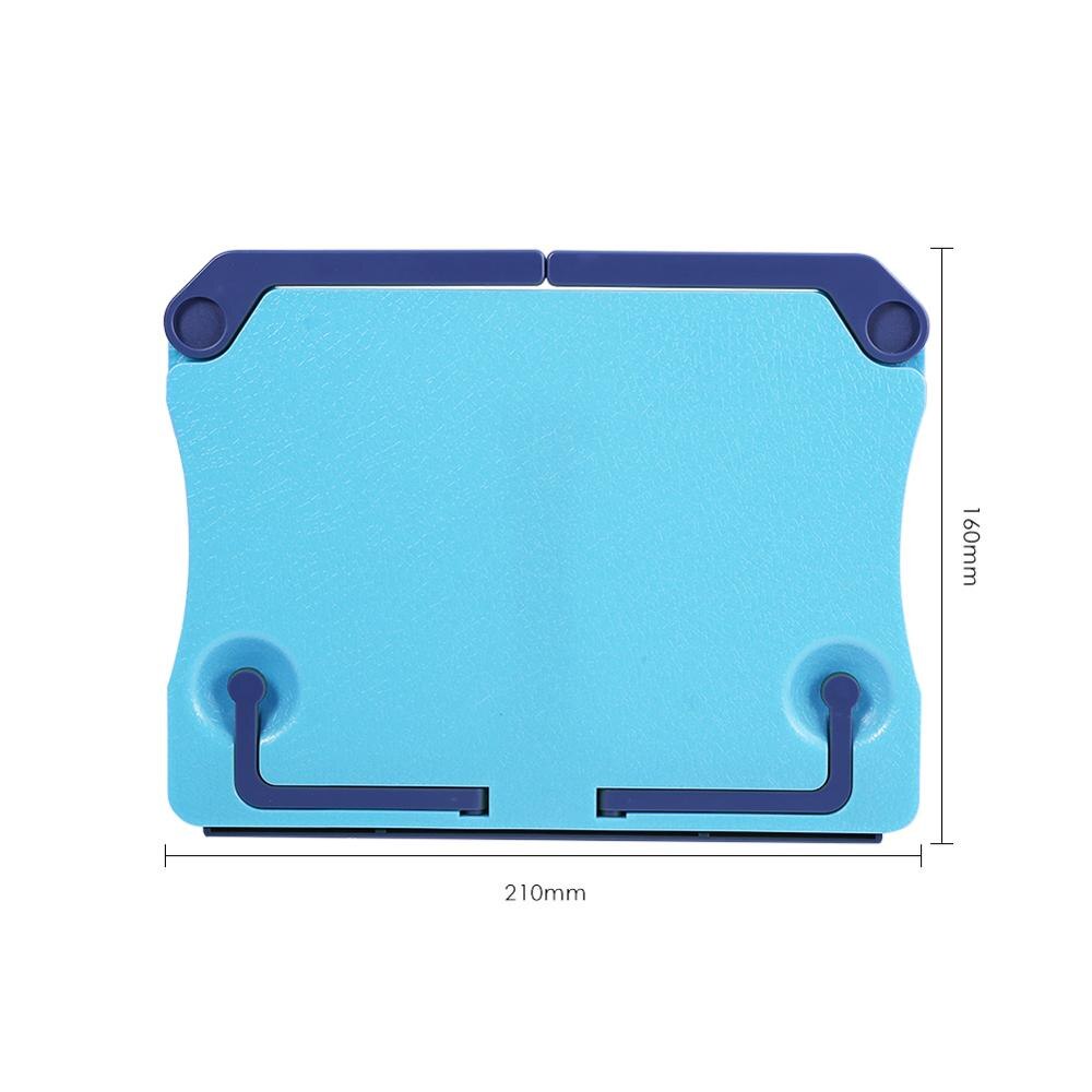 Portable Reading Stand Books Document Recipe Shelf Folding Cookbook Tablet Holder Organizer Rest Rack Office School Supplies: Blue