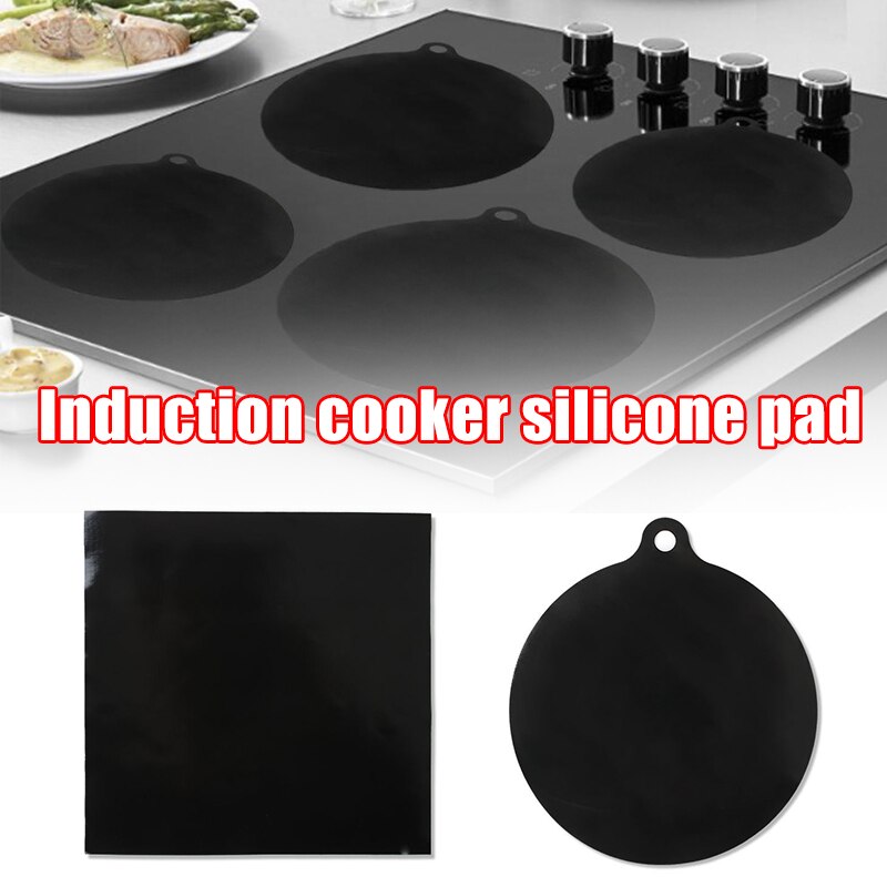 Induktion kogeplade mat beskytter skridsikker silikone varmeisolering pad kog top cover genanvendelige nds