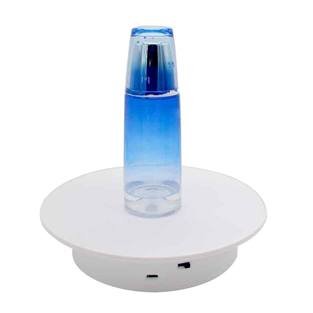 Plateau tournant électrique présentoir rotatif pour bijoux accessoires de produits de collection USB modèle Rechargeable passe-temps photographie ABS