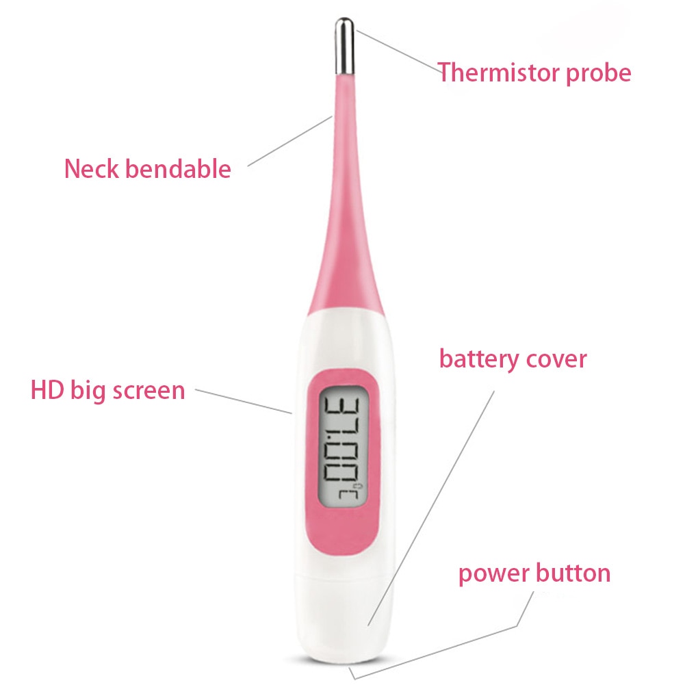 1 pcs Oral Underarm Soft Head Temperature Women Ovulation Test Basal