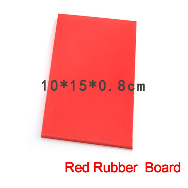 Leathercraft Punching Pad Rubber Plastic Board Cutting Hole Punch Stamping Tool Table Mute Protector Mat: RED 1