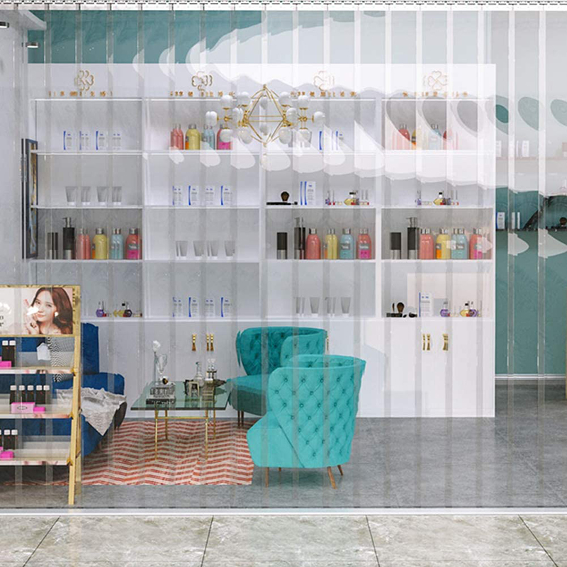 1Stck Bausatz PVC Streifen Vorhang Tiefkühlraum Lagerbier Hängen Schiene Bildschirm Transparente Vorhang Winddicht Wärme Beständig Tür Vorhang