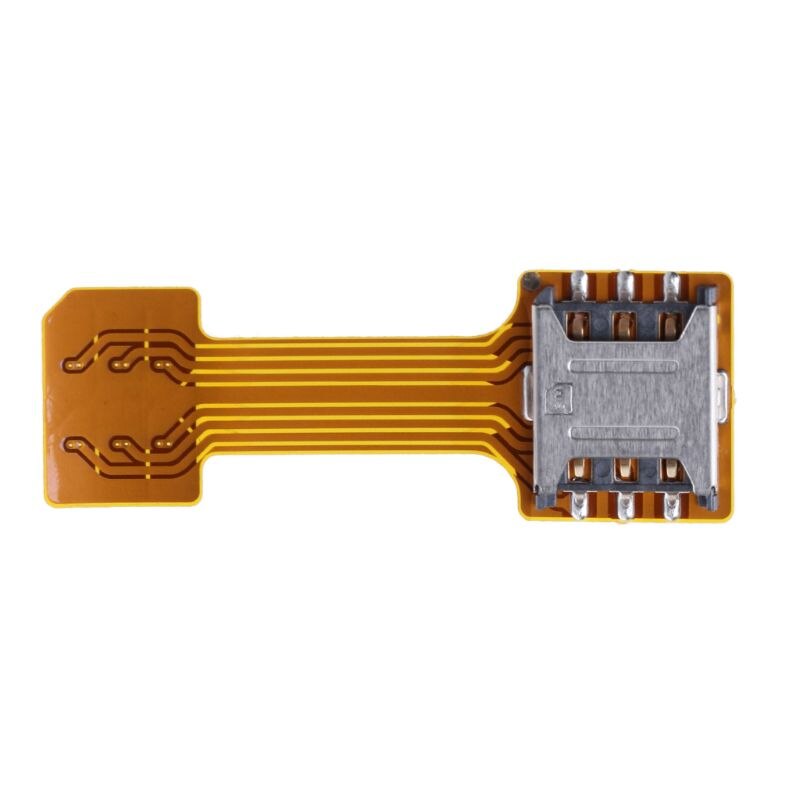 Adaptador de Doble tarjeta SIM híbrida para teléfono Android, Nano Mic: Oro