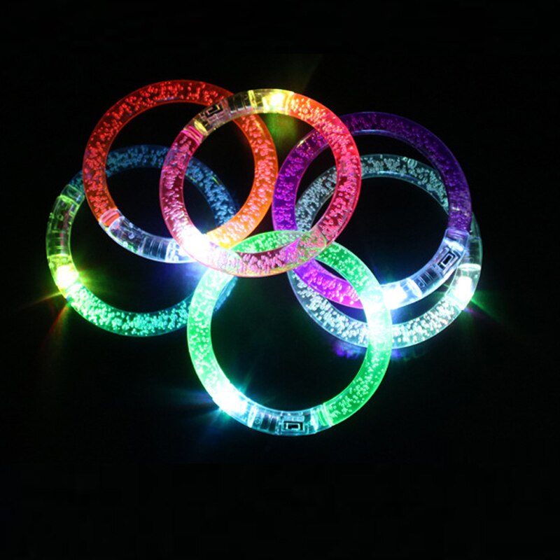 1pcs Luminous Toy Rings Children Toys Glow in the Dark Bracelet Toys for Child Flash Glowing Cartoon Lights Kids Toys