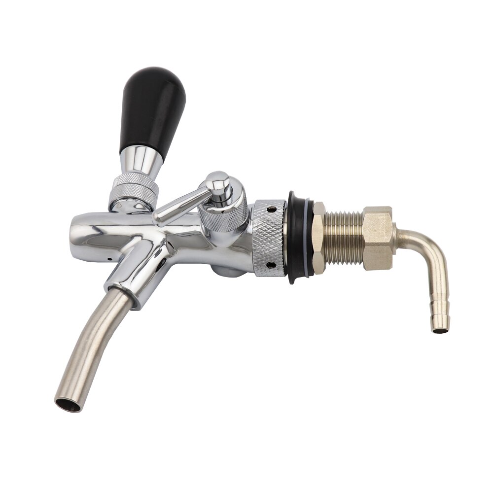 Tapbier Kraan Verstelbare Tap Flow Control Bier Kraan G5/8 &quot;Met Chrome/Golden Plating Home Brew bier Wijn Bar Accessoires: Silver