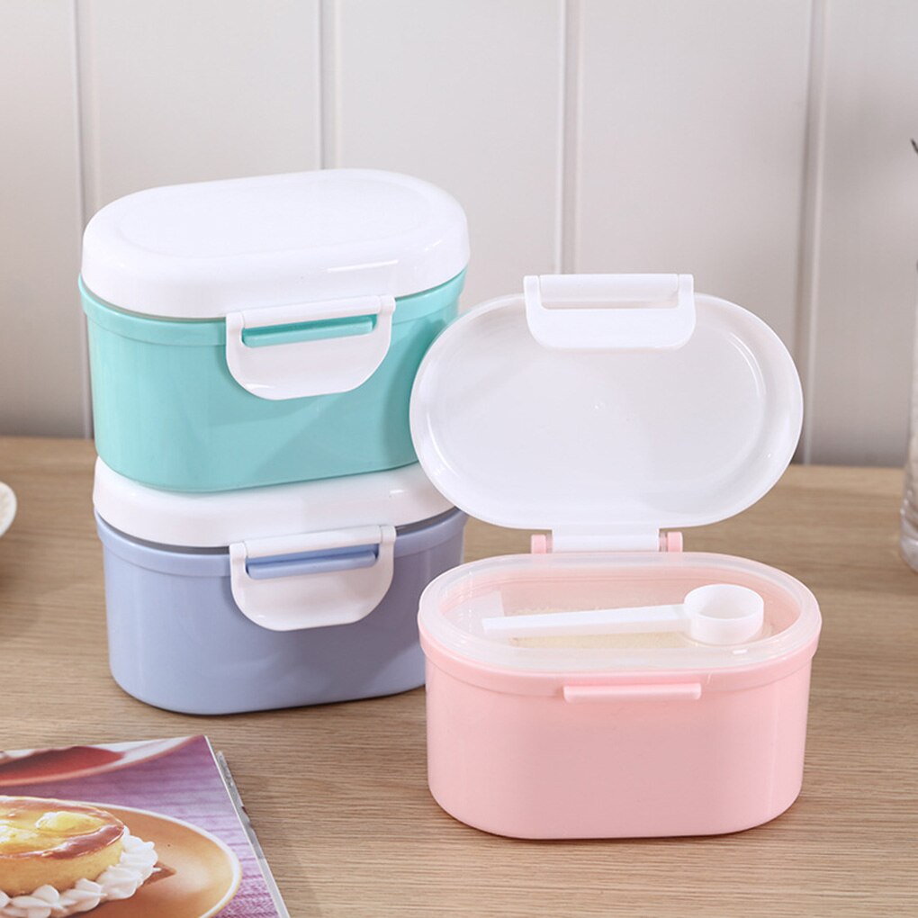 Mærke baby mælkepulver beholder modermælkserstatning dispenser bærbar stabelbar snacks opbevaringsboks