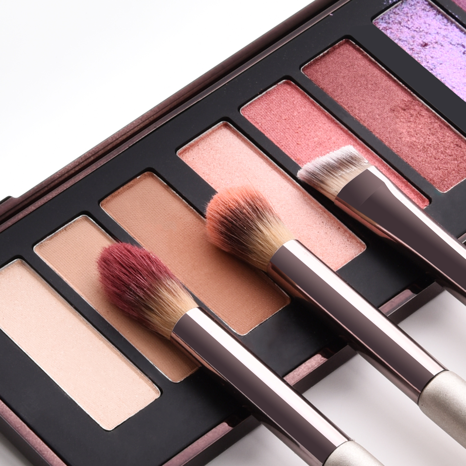 Ensemble de pinceaux de maquillage Champagne pour femmes fond de teint cosmétique poudre Blush fard à paupières Kabuki mélange pinceau de maquillage outils de beauté