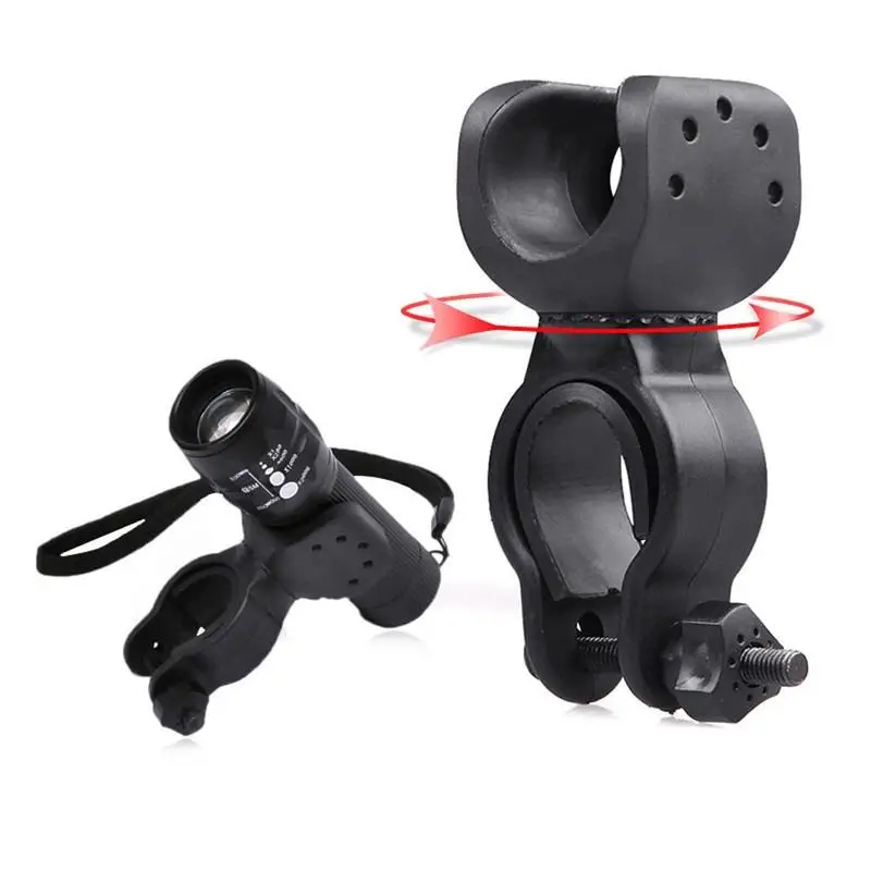 Zaklamp Clip Fietsvoorlamphouder Zaklamp met antislip rubberen waterdichte accessoires