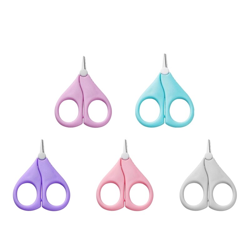 Baby Ronde Tip Veiligheid Manicure Nail Schaar Rvs Ideale Douche