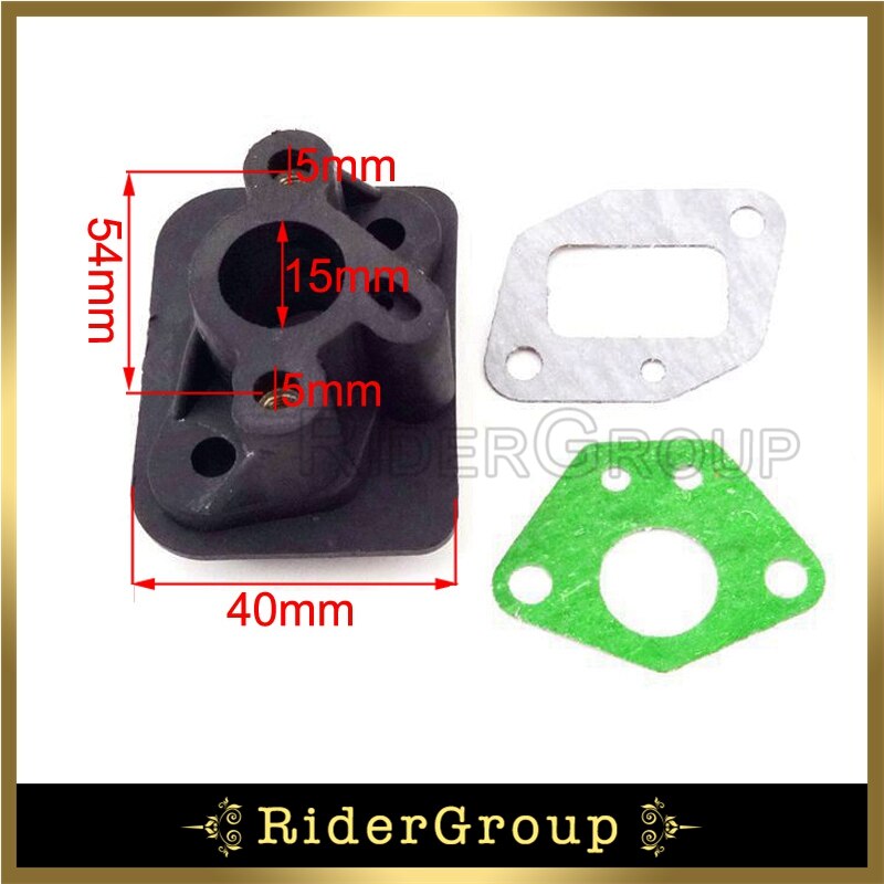 Plastic Intake Inlaatspruitstuk Pakking Voor 2 Takt 33cc 43cc 49cc Goped Scooter Cat Eye Pocket Bike Kids Moto