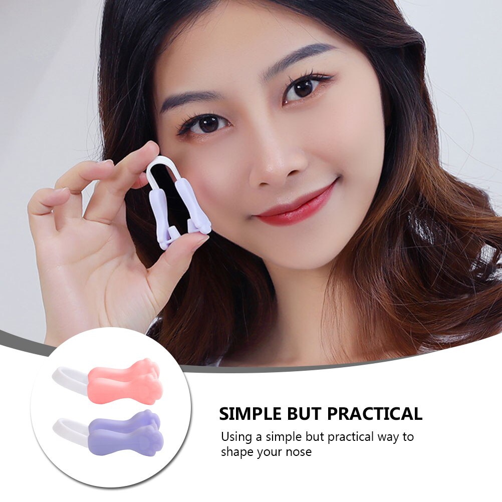 2pcs Nose Shaper Clips Nose Lifting Clips Silicone... – Vicedeal