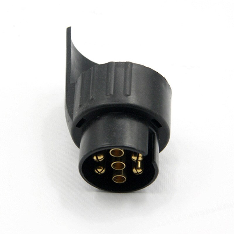 1x 7 -polig 7 -polig  to 13 -polig släpvagnskopplingsadapter släpvagn biluttag elomvandlare dragkrok dragkrok adapter