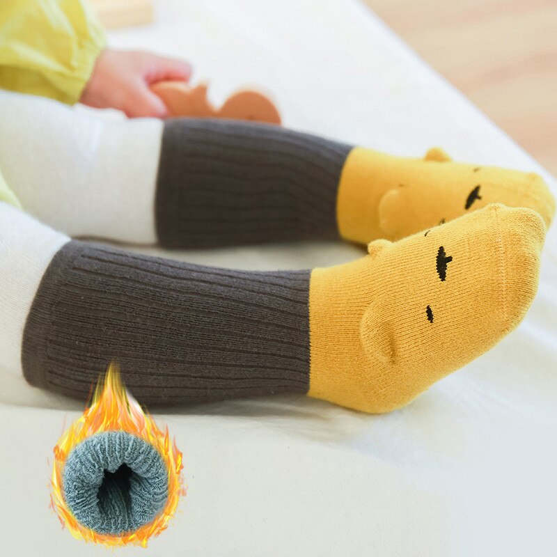 Herfst Winter Baby Meisjes Sokken Pasgeboren Cartoon Baby Sokken Baby Baby Boy Sokken Anti Slip Zachte Katoen Vloer Sok schoenen