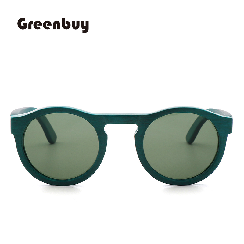 Gafas de sol clásicas Retro para hombre, lentes de madera de bambú Real, hechas a mano, polarizadas, UV , 400