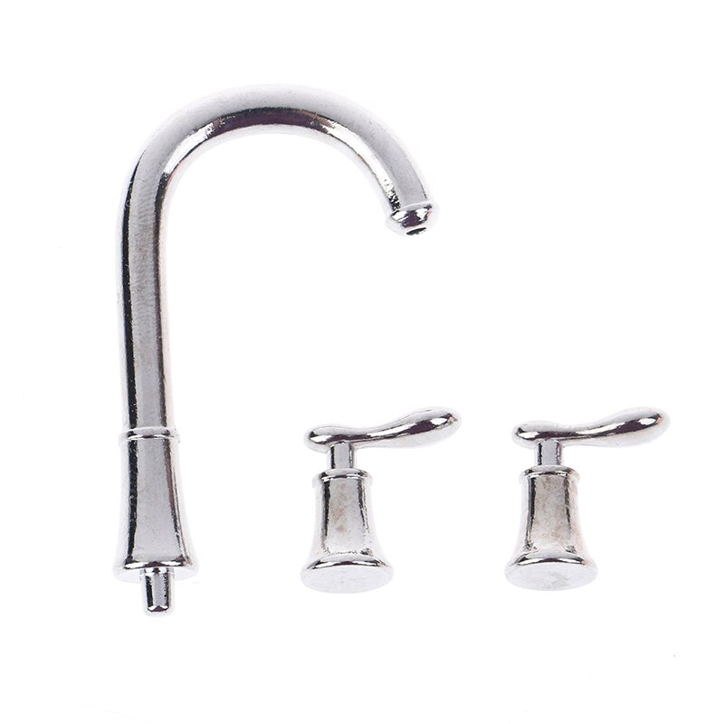1:6 Doll House Miniature Furniture Accessories Sink, Basin, Faucet Mini Model: 2