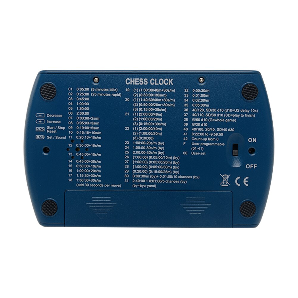 Reusable Game Timer ABS Competition Battery Powered International Chess Clock Accurate Digital Display Count Down