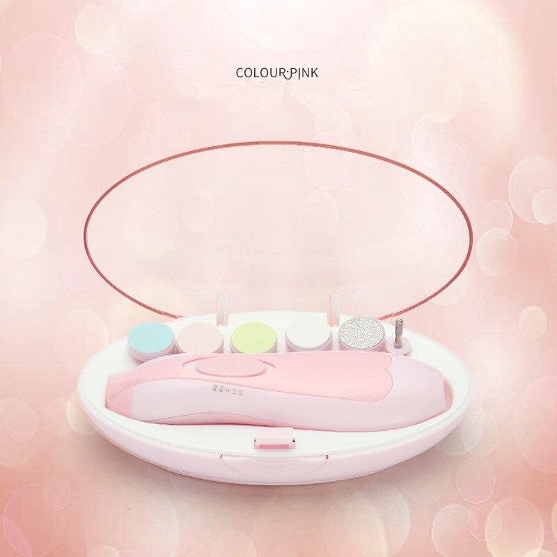 6 in 1 Elektrische Nagel Haarschneidemaschine Cutter Baby Nagel Trimmer Manikübetreffend Pedikübetreffend Haarschneidemaschine Cutter Schere freundlicher Kleinkind Babys Nagel Werkzeuge