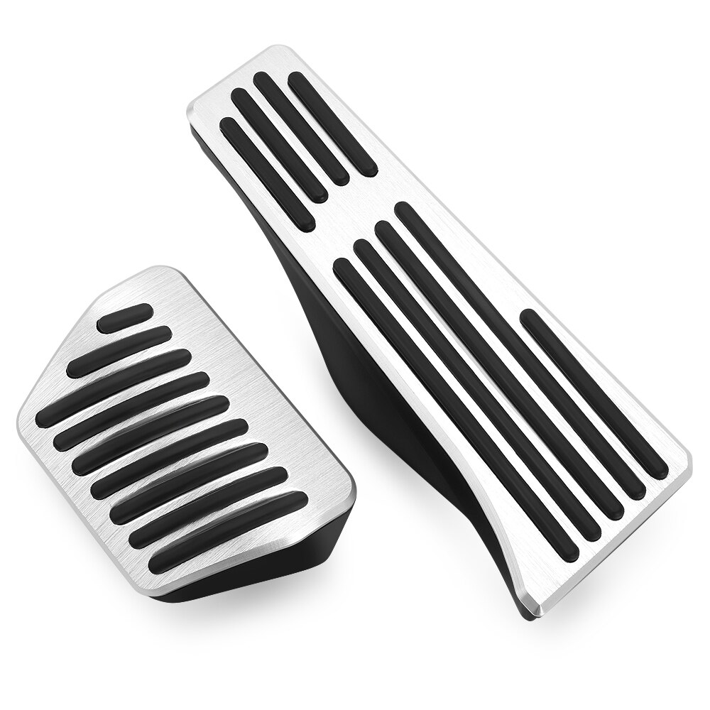 For BMW 3 5 series E30 E32 E34 E36 E38 E39 E46 E87 E90 E91 X5 X3 Z3 Foot Rest Fuel Brake Gas Pedal Pads Covers Car Accessories: fuel Brake for AT