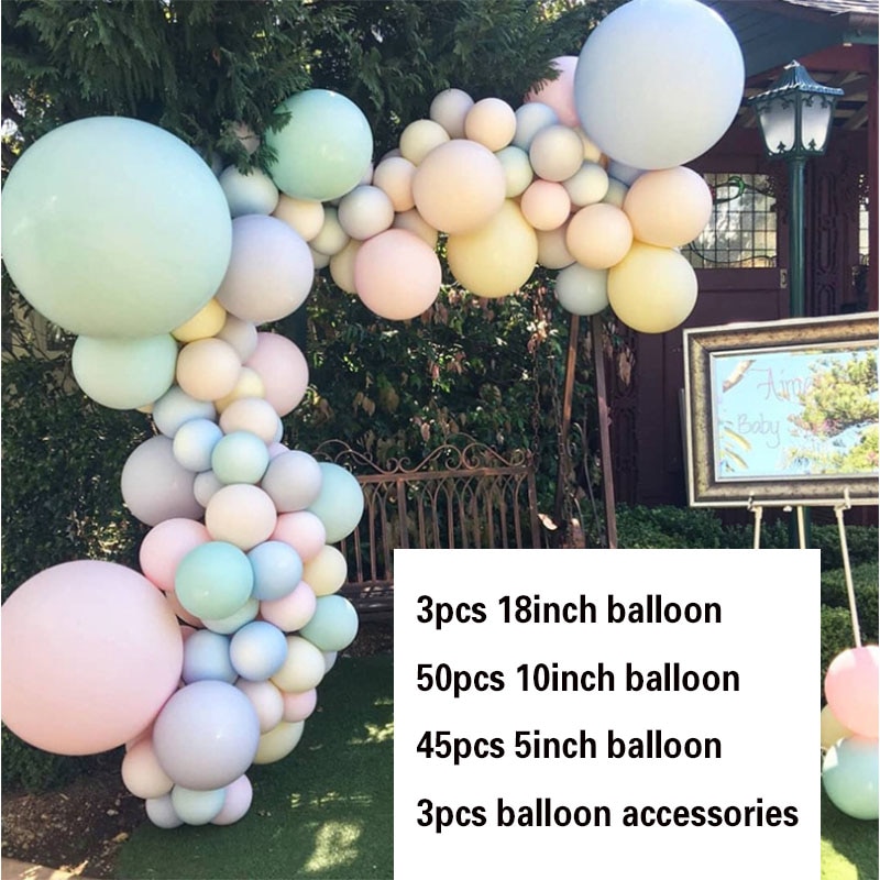 Arche de mariage avec ballons, 106 pièces, kit de guirlande, décoration pour fête prénatale