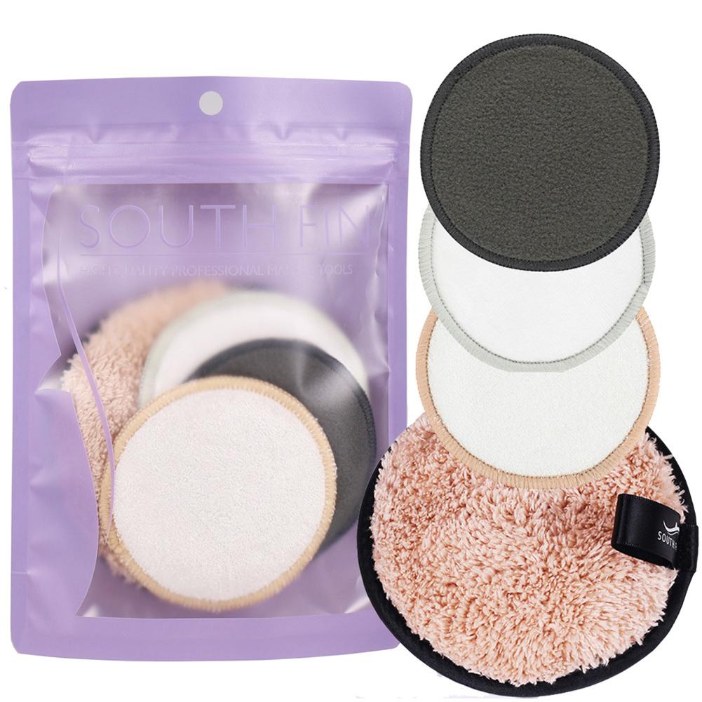 1/4 stk/sett gjenbrukbare sminkefjerner sminkefjerner vaskbare kosmetiske sminkepads for alle hudtyper sminkefjerner 40p: 4pc a