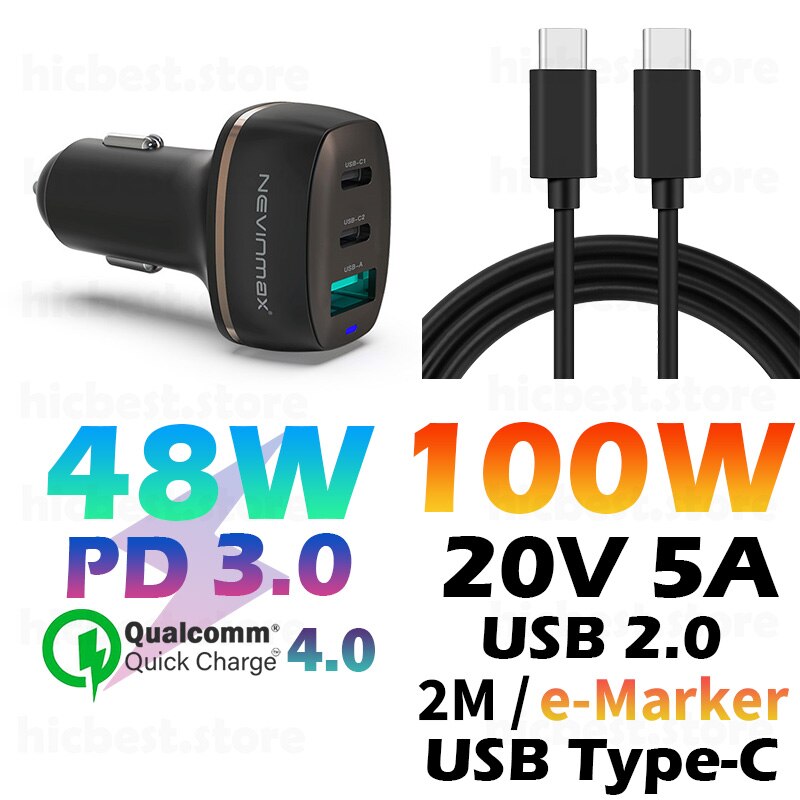 Cargador rápido de teléfono para coche, cargador de 48W PPS PD para Samsung S20 Note 20 Ultra Note10 QC 4,0 USB tipo C, para iPhone 12 SE 11 Macbook: 9