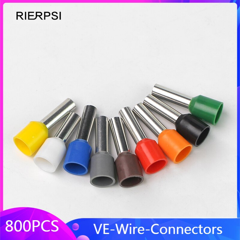 Wire Connect Insulated Terminal Assortment 1200 Wire Terminal Crimp Connector Tubular Terminal Crimping Tool Hand Tool