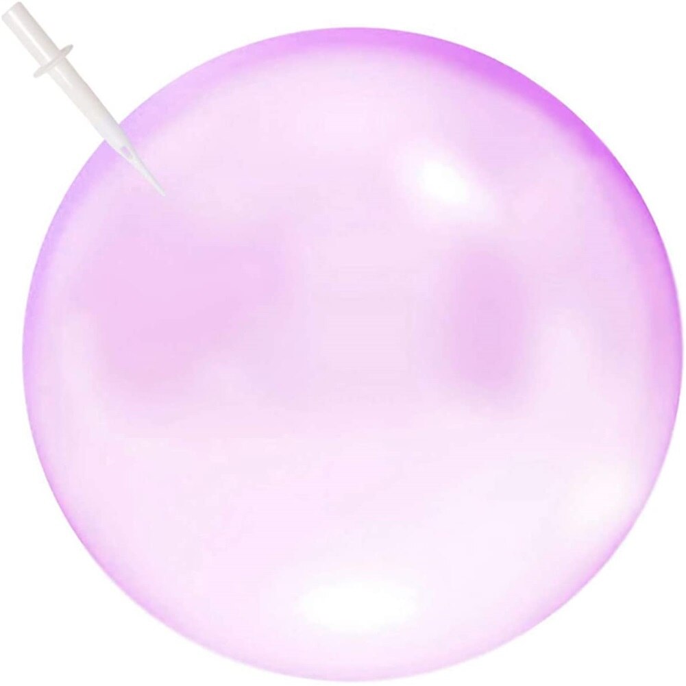 70 CM Blase Ball für Wasser Blase Ballon Aufblasbare Spielzeug Weiche Gummi Ball Oversize Strand Garten Party Im Freien: Purple 40CM