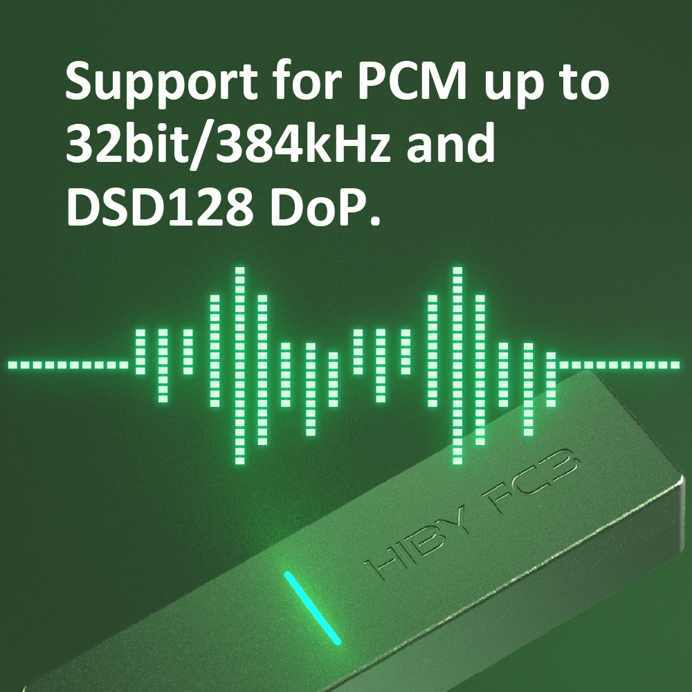 HiBy FC3 portátil MQA 8X Dongle tipo C USB DAC Audio decodificador de alta fidelidad amplificador de auriculares DSD128 3,5 Jack para Android iOS Mac Win10