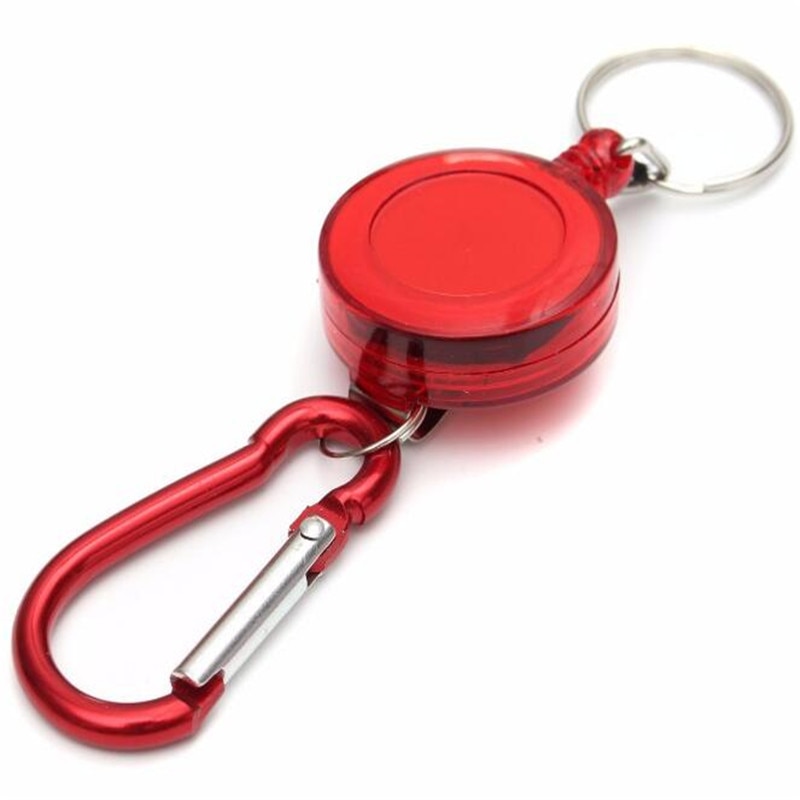 Mulitifunctionele Badge Reel Intrekbare Sleutelhanger Recoil Yoyo Skipas Id Kaarthouder Sleutelring Stalen Koord B117