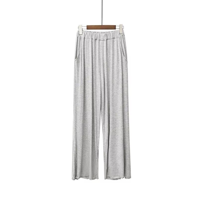 Herfst winter dames slaapbroek elastisch comfort modal pyjamabroek dames losse plus size slaapbroek wijde pijpen broek