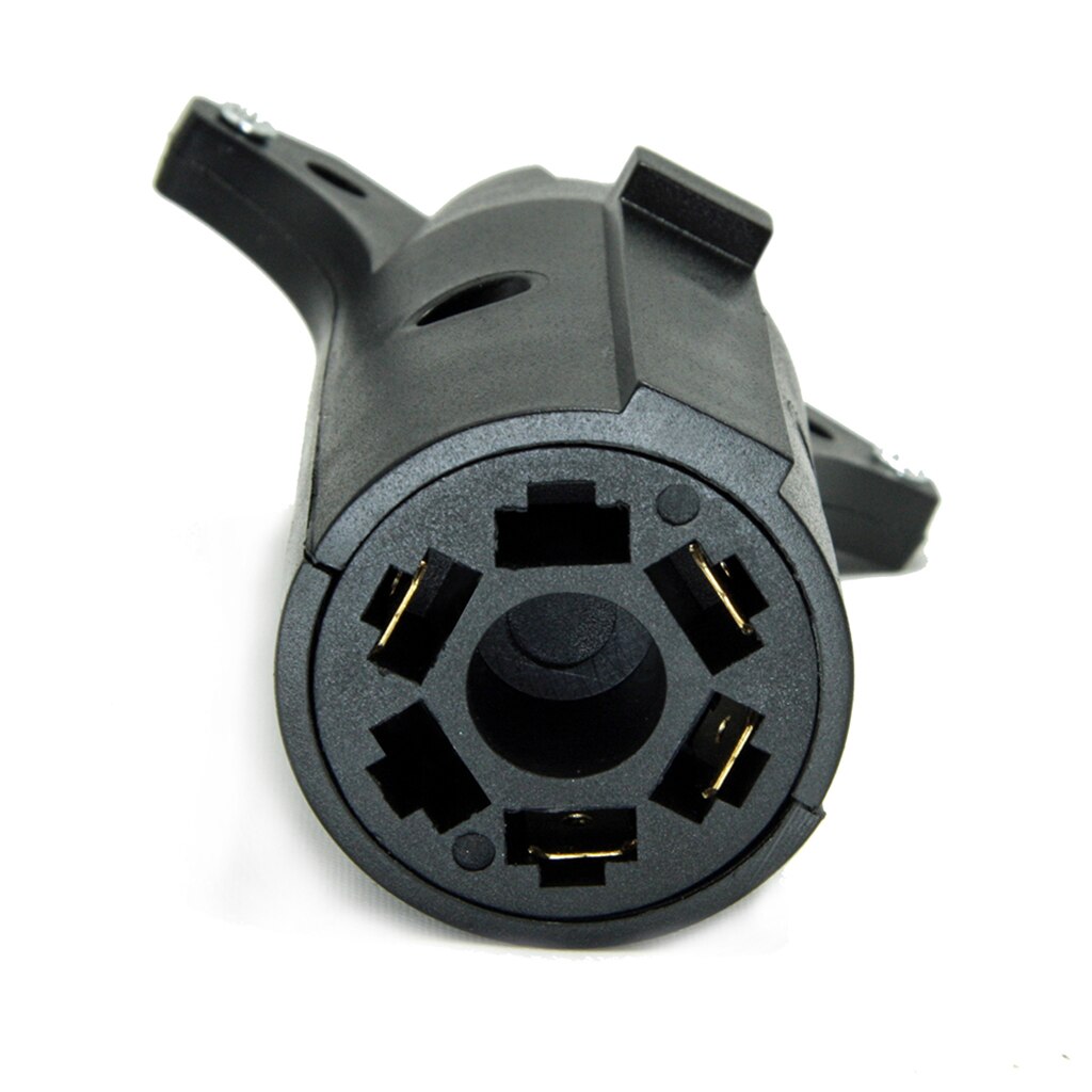 7 Pin To 4 Pin Round Trailer RV Light Connector Adapter Plug Converter