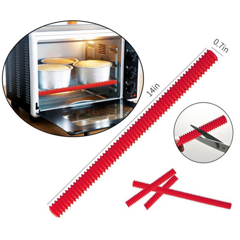 Backofen Silikon Isolierung Hülse Silikon Isolierung Streifen Gebacken Pizza Frites Silikon Ofen Anti-verbrüHenne Gestell Ofen Geräte